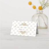 Carte De Placement Charmante Gold Great Gatsby Art Déco Mariage des a (Dos)