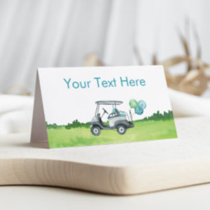 Carte De Placement Charming Golf Thème Étiquette alimentaire