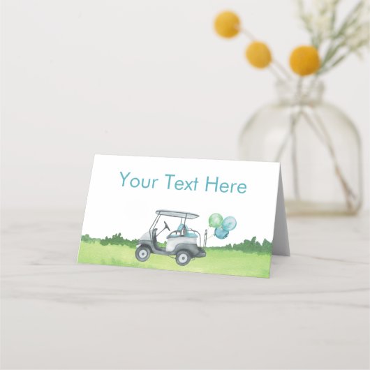 Carte De Placement Charming Golf Thème Étiquette alimentaire (Devant)