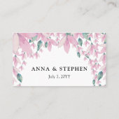 Carte De Placement Charming Rose Wisteria Floral (Dos)