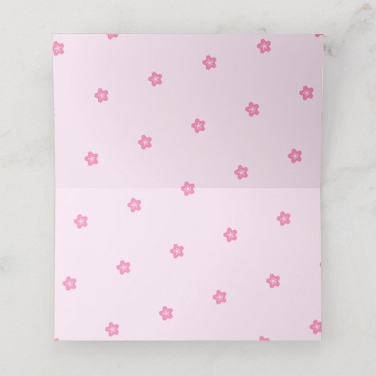 Carte De Placement Charming Sakura Bunny (Intérieur déplié)