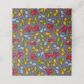 Carte De Placement Chats plus bananes (Extérieur déplié)