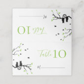 Carte De Placement Chats Romantiques En Amour Réception De Mariage À (Extérieur déplié)