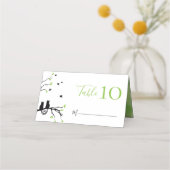 Carte De Placement Chats Romantiques En Amour Réception De Mariage À (Dos)