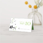 Carte De Placement Chats Romantiques En Amour Réception De Mariage À  (Devant)