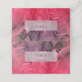 Carte De Placement Chaud rose Tropical Summer Luau Mariage Table (Extérieur déplié)