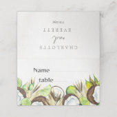 Carte De Placement Chaux et noix de coco tropicales (Extérieur déplié)