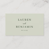 Carte De Placement Cheerful Orange Botanical (Dos)