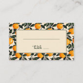 Carte De Placement Cheerful Orange Botanical (Devant)