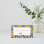 Carte De Placement Cheerful Orange Floral Hydrangea (Debout devant)