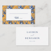 Carte De Placement Cheerful Orange Floral Hydrangea (Devant / Derrière)