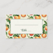 Carte De Placement Cheerful Peach Illustration Grid (Devant)