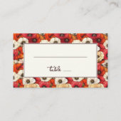 Carte De Placement Cheerful Red Floral Poppies (Devant)