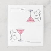 Carte De Placement cheers to the bride bridal shower - wedding place (Extérieur déplié)
