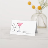Carte De Placement cheers to the bride bridal shower - wedding place (Dos)