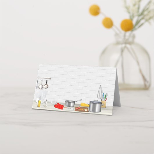 Carte De Placement Chef cuisine Cuisine (Devant)