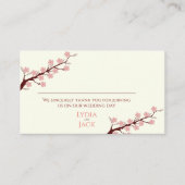 Carte De Placement Cherry Blossom Mariage à thème (Devant)