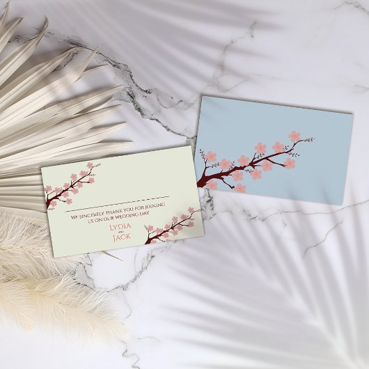 Carte De Placement Cherry Blossom Mariage à thème