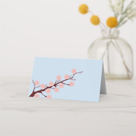 Carte De Placement Cherry Blossom Mariage à thème (Dos)