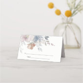 Carte De Placement Chic Blush Aquarelle Floral Mariage Website (Dos)