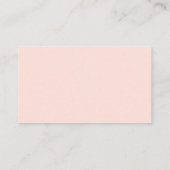 Carte De Placement Chic Blush Mariage rose et or (Dos)