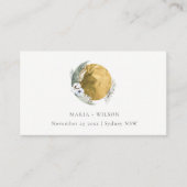 Carte De Placement Chic Boho Gold Saga Green Floral Wreath Mariage (Devant)