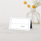 Carte De Placement Chic Eucalyptus Green Navy Mariage botanique bleu (Dos)