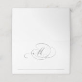 Carte De Placement Chic Faux Argent Mariage Place Modèle de carte (Extérieur déplié)