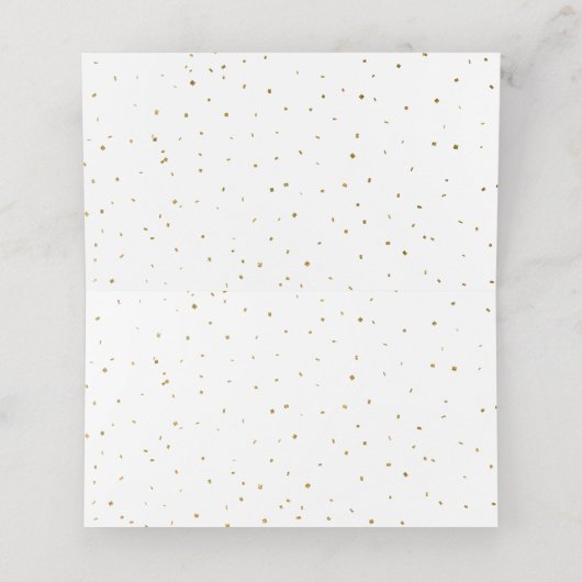 Carte De Placement Chic Gold Leo Zodiac Anniversaire (Intérieur déplié)