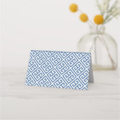 Carte De Placement Chic Marine Bleu & Blanc Ginger Jar Mariage Brunch (Dos)