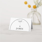 Carte De Placement Chic Moderne Élégant  (Devant)