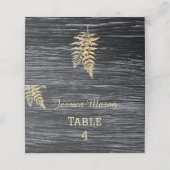 Carte De Placement Chic Moderne Rustique Mariage Dîner (Extérieur déplié)