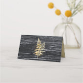 Carte De Placement Chic Moderne Rustique Mariage Dîner (Dos)