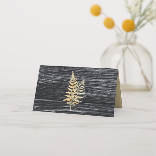 Carte De Placement Chic Moderne Rustique Mariage Dîner (Dos)