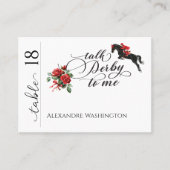 Carte De Placement Chic Parler Derby Me Course Horse Party Equestrio (Devant)
