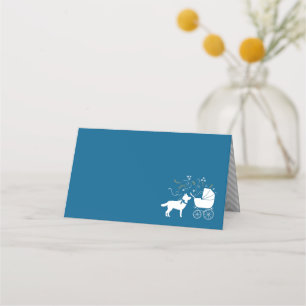 Carte De Placement Chien Baby shower Sibérien Husky Chien Chien Chien
