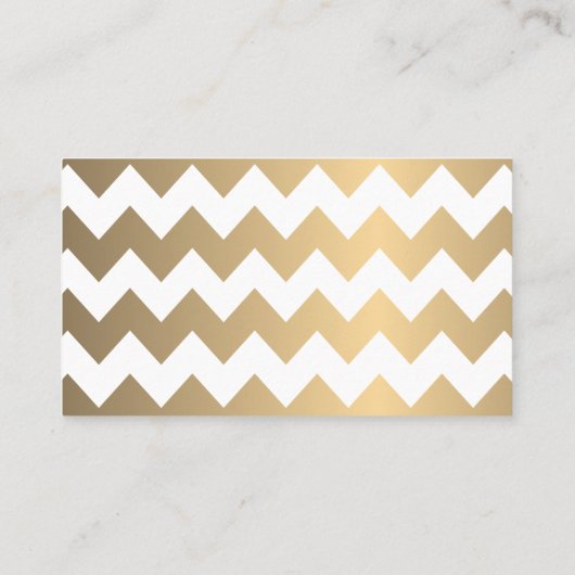 Carte De Placement Chiffres blanc et or Chevron et Confetti 2 (Dos)