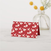 Carte De Placement Chinese Love Red Cherry Blossoms (Dos)