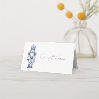 Carte de placement Chinoiserie Casse-Noisette Bleu