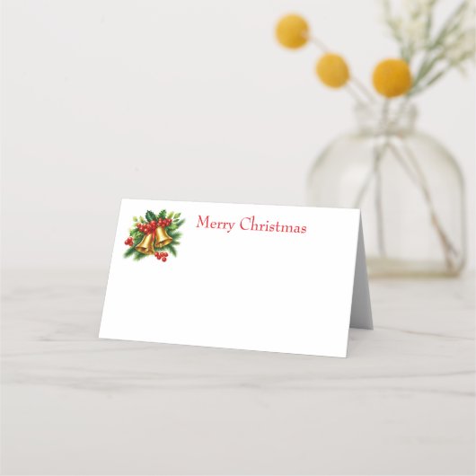 Carte De Placement Christmas Bells (Devant)