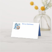 Carte De Placement Christmas Snowman (Devant)