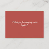 Carte De Placement Christmas Snowman Flat Place Card (Dos)