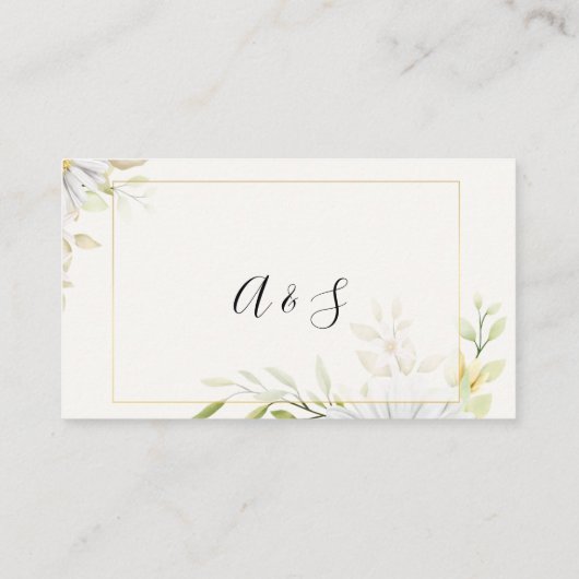 Carte De Placement Chrysanthemum Combien de baisers Fête des mariées  (Dos)