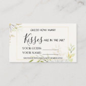 Carte De Placement Chrysanthemum Combien de baisers Fête des mariées  (Devant)