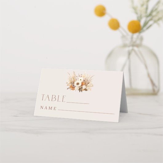 Carte De Placement Chute dans l'amour Numéro de table (Devant)