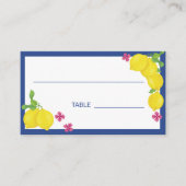 Carte De Placement citrons aquarelles (Devant)