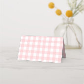 Carte De Placement Citrons gingham rose (Dos)