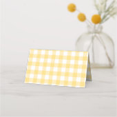 Carte De Placement Citrons jaune citrique vichy fête de jardin (Dos)