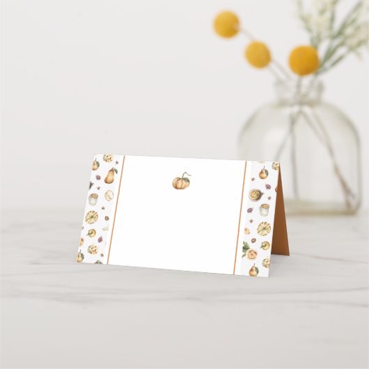 Carte de placement citrouille (Devant)