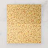 Carte De Placement Citrouille Baby shower mignon automne (Intérieur déplié)